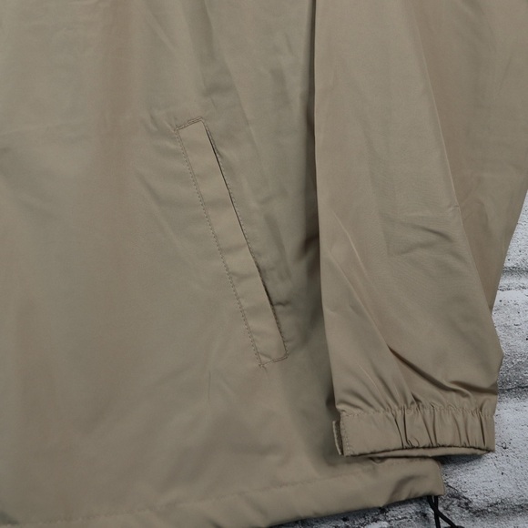 North End Men's Large Putty Jacket with Navy Blue Water Resistant Windbreaker - Picture 4 of 15